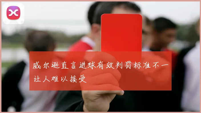 威尔逊直言进球有效判罚标准不一让人难以接受